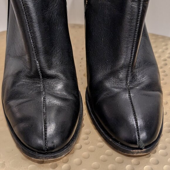 Dear Frances Black Napa Leather Spirit Boots Made in Italy - Women's sz 7 - Picture 4 of 14